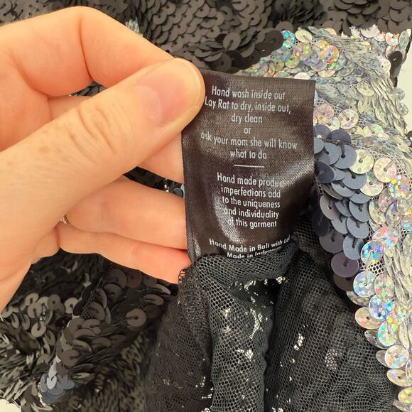 House of Mua Mua Karletto Sequin Maxi Tee Dress - Picture 7 of 9